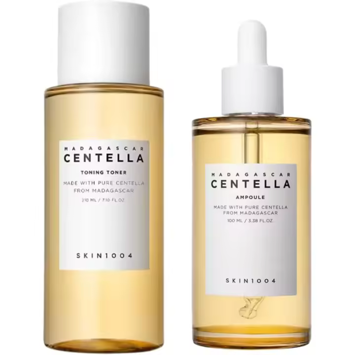 SKIN1004 Paquete de tónico tonificante Madagascar Centella de 210 ml y ampolla de 100 ml - 1