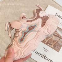 Nuevos tacones altos, zapatos deportivos rosas para niñas, marca de bajo precio con cordones para el regreso a la escuela para niños - details 5