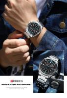 Reloj de Cuarzo Premium CURREN 8455 Diseño Analógico de Moda de Negocios de Ocio para Hombres - details 10