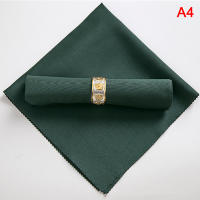 Servilletas de tela de poliéster para decoración del hogar, servilletas para restaurante, boda, fiesta, banquete, cena, 48x48cm - details 4