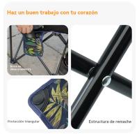 Mesa camping plegable con sillas multifunción familiares party al aire libre pesca - details 4