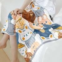 Baño de gasa de algodón Kawaii para adultos, toalla grande de dibujos animados para niños, fácilmente absorbente, agradable a la piel, de secado rápido, 70x140cm - details 1