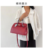 Kelly bolso de seda texturizada bufanda lichi patrón bolso de moda hombro de moda bolso de las mujeres - details 8