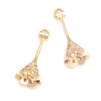 Colgante de Abalorio de Cuentas de Medio Agujero de Oro 18K Material de Metal de China - details 68