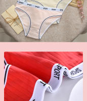 Ropa Interior de Algodón para Mujer, Cómoda Cintura, Baja Lencería de Color Sólido, Bragas Sexys, Moda de Verano, 3 Piezas - details 5