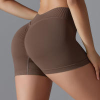 Hamidou-pantalones cortos de Yoga sin costuras para mujer, Shorts deportivos de realce de glúteos, transpirables, secado rápido - details 23