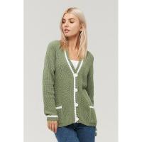 Suéter de punto holgado con cuello en V para mujer, moda primavera otoño - details 6