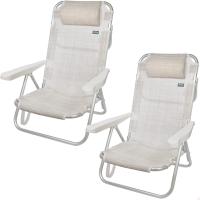 Conjunto 2 Sillas Pleg Alu 5pos 60x47x83cmc/cojin+asa - details 14