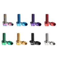 6 unids/set tornillos de manillar de bicicleta chapados en titanio M5 * 17MM perno de pinza de freno de disco de bicicleta de acero inoxidable perno de fijación colorido - details 14