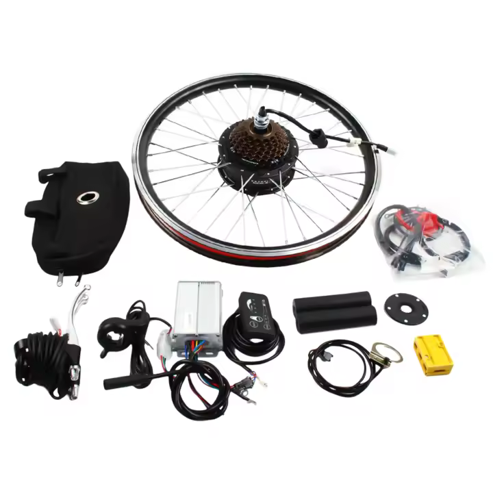 Kit de Conversión de Bicicleta Eléctrica Motor de Rueda Trasera 20 pulgadas 36V 250W - 1