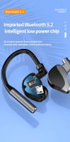 -auriculares inalámbricos deportivos de negocios, cascos HiFi de graves pesados con Control táctil, Bluetooth 5,2, gancho para la oreja con micrófono para juegos - details 2