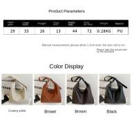 Bolso de mano de cuero de moda para mujer, tendencia 2025, bolso de hombro Simple grande de alta capacidad, bolsos de mano para mujer, bolsos de mensajero - details 1