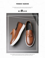 Zapatos de cuero de pie de moda, zapatos casuales de negocios con personalidad para hombres - details 3