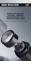 Mini Pistola De Acero Afeitadora Eléctrica, Explosión roja Portátil, Maquinilla Recargable, Dispositivo De Afeitar - details 6