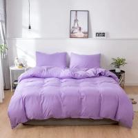 Funda nórdica de Color sólido con lijado, 220x240, individual, doble, Queen, King, juego de cama sencillo, funda de almohada, ropa de cama (sin sábana) - details 8