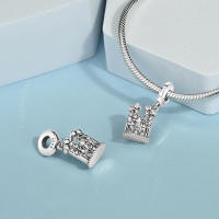 Abalorio de Plata de Ley 925 auténtica, colgante de estrella, Luna y sol brillante, compatible con Pulseras originales, collar DIY para mujer, regalo de joyería - details 21