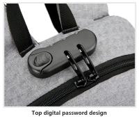 Mochila impermeable antirrobo para hombre, bolsa trasera ligera para libros, elegante, 15,6" - details 31