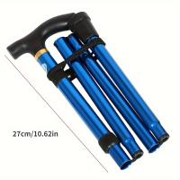 Bastón plegable ligero con punta de goma y altura ajustable, perfecto para senderismo, Trekking y viajes - details 4