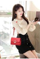 Bolso de mujer Master con cremallera de PU cruzado a la moda con cadena nueva - details 5