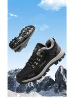 Zapatos de Senderismo Invierno para Hombres Botas Cálidas Exteriores para Acampar Antichoque Zapatillas de Escalada con Cordones RUNSUN DAILY - details 1