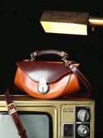 Bolso Cruzado Retro Elegante Tonos Oro y Marrón Perfecto para Commutar, Comprar y Uso Diario - details 3