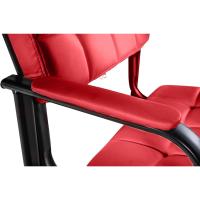 B Tapizada En Cuero Sintético I Silla De Espera con Reposabrazos I Silla Confidente con Base De Metal I Color:, Color:Negro - details 25