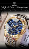 Reloj militar de lujo de alta calidad para hombre, cronógrafo, resistente al agua, luminoso, de pulsera, de acero inoxidable, de cuarzo, con caja - details 13