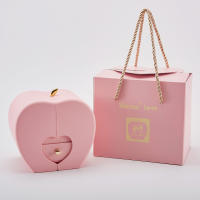 Collar Personalizado de Cobre con Colgante de Proyección 100 Lenguas Caja de Joyería en Forma de Manzana con Rosa Conservada Perfecto para el Día de la Madre - details 9