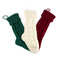 Decoraciones navideñas para la pared del hogar, calcetines de punto, bolsas de regalo de dulces, accesorios colgantes, calcetines - details 5