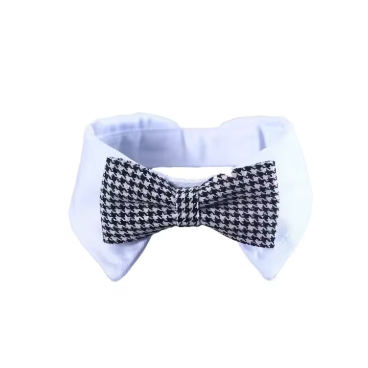 Pajarita ajustable para caballero y mascota, corbata decorativa a la moda para el cuello de mascota, bufanda cómoda de algodón para perro, fotografía - 1