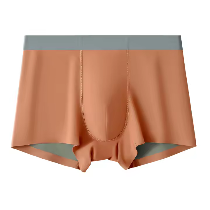 Pantalones de seda de alta gama para hombres Calzoncillos bicolores sin marcas - 1