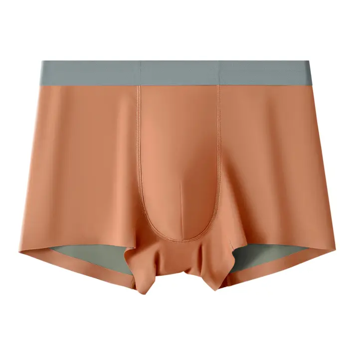 Pantalones de seda de alta gama para hombres Calzoncillos bicolores sin marcas - 1
