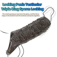 Leten Extender Sleeve Retraso Eyaculación Agrandamiento del pene para hombres Pareja gay Productos de juguetes sexuales Anillo - details 2