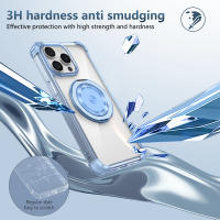 KEYSION-funda transparente para iPhone, carcasa con soporte de anillo magnético para iPhone 15 Pro Max, 15 Plus, 12, 13, 14 Pro Max - details 4