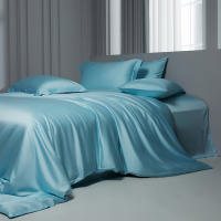 Jueges de Cama de Algodón de Alta Densidad Tamaño Rey Diseño Plano Material de Jacquard de Saten - details 2