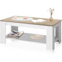 Mesa de Centro Elevable Mesa Auxiliar de Roble Canadiense Acabado en Roble - details 8