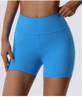 Pantalones cortos atléticos elásticos para mujer, pantalones cortos de entrenamiento suaves y duraderos con costuras planas, perfectos para Fitness o correr - details 5