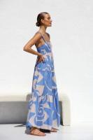 Vestidos largos de playa estampados para mujer, vestido largo bohemio con tirantes finos para vacaciones, informal, A-e, verano 2024 - details 6
