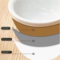 Cuenco de cerámica para gatos con soporte de madera, protege la columna Cervical, 1/2/3 cuencos, plato inclinado para gatos, alimentador elevado antideslizante desmontable para mascotas - details 10
