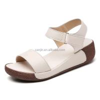 Nuevas sandalias de alta calidad con plataforma de tacón para verano, zapatos de mujer de cuero y piel de vaca para exteriores, alta calidad, precio bajo 2024 - details 1