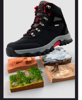 Zapatos de senderismo de cuero de alta calidad para hombre, botas de acampada resistentes al desgaste para exteriores, zapatos de Trekking, zapatillas de caza y escalada - details 6