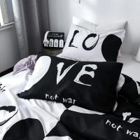 Juego de Cubierta de Edredón y Funda de Almohada con Diseño a Cuadros Suave y Estampado Ideal para Decoración de Dormitorio Sencillo y Doble Tamaño - details 8
