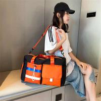 Bolsas de lona de viaje impermeables con separación de bolsillo seco y húmedo de gran capacidad personalizadas con compartimento para zapatos - details 29