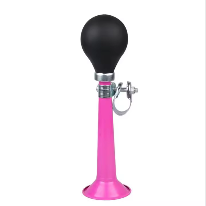 Bocina de aire de Metal para bicicleta, trompeta, bombilla de goma para apretar, timbre de bicicleta - 1