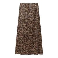 Falda de Satén con Estampado de Animal Estilo Veraniego Versátil para Mujeres - details 2