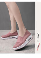 Zapatillas de tenis deportivas para mujer, zapatos cómodos de suela gruesa ligera, sin cordones, de malla transpirable, para caminar al aire libre - details 19