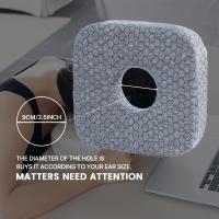 Almohada para perforación de orejas para personas que duermen de lado, almohadilla con un agujero para la oreja para CNH, 1 unidad - details 8