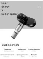 Sistema de supervisión de alarma de presión de neumáticos de coche TPMS, Control automático de brillo, energía Solar inalámbrica, 4 sensores, accesorios de decoración - details 8