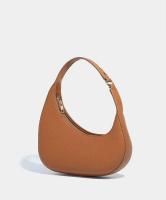 Bolso de mano de cuero vegano cervino con asa superior para mujer, bolso de mano con diseño de media luna cruzada, bolso versátil, mochila de lujo de alta gama - details 14