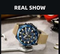 Reloj militar MEGIR de lujo de primera marca con cronógrafo deportivo, reloj de pulsera de cuarzo luminoso resistente al agua a la moda, reloj Masculino - details 15